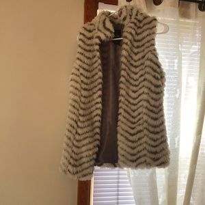 Faux fur vest